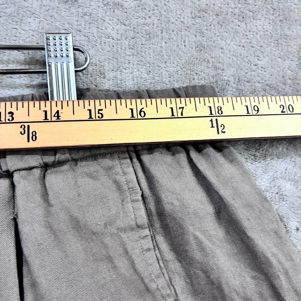 Eileen Fisher Linen Pants XL Neutral Lagenlook Capsule Sustainable Minimalist